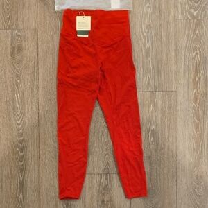 HALARA Red Leggings Vibrant Athletic Bottoms